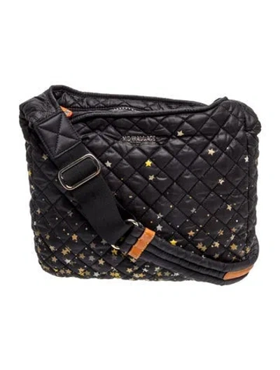 Pre-owned Mz Wallace Nylon Messenger Bag In Black