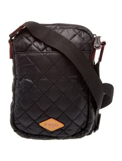 Pre-owned Mz Wallace Nylon Messenger Bag In Black