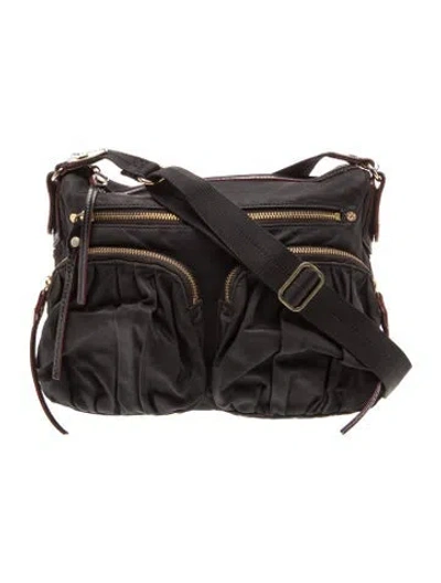Pre-owned Mz Wallace Nylon Messenger Bag In Black