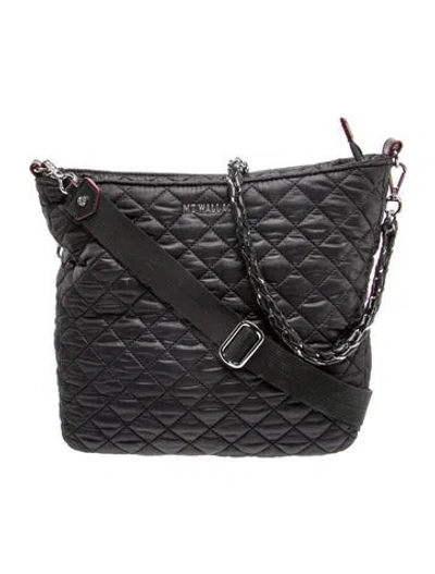 Pre-owned Mz Wallace Nylon Messenger Bag In Black