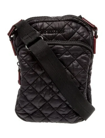 Pre-owned Mz Wallace Nylon Messenger Bag In Black