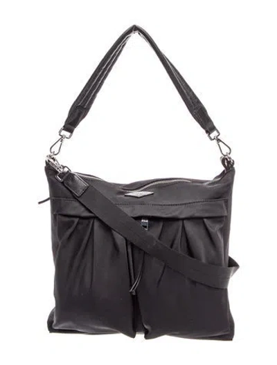 Pre-owned Mz Wallace Nylon Messenger Bag In Black