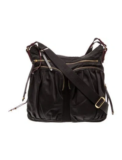 Pre-owned Mz Wallace Nylon Messenger Bag In Black