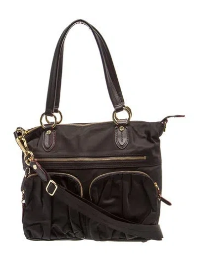 Pre-owned Mz Wallace Nylon Messenger Bag In Black