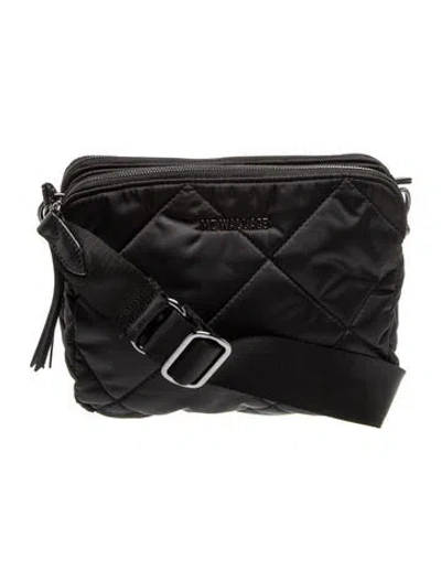 Pre-owned Mz Wallace Nylon Messenger Bag In Black