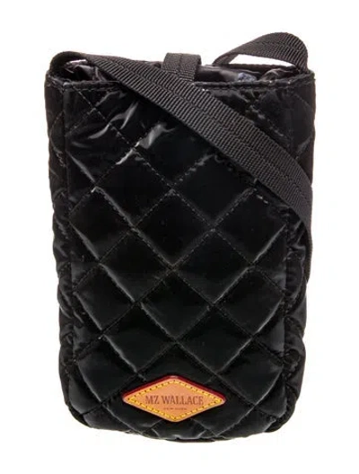 Pre-owned Mz Wallace Nylon Messenger Bag In Black
