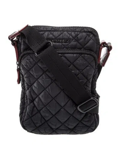 Pre-owned Mz Wallace Nylon Messenger Bag In Black