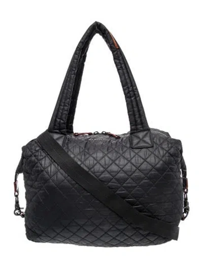 Pre-owned Mz Wallace Nylon Messenger Bag In Black