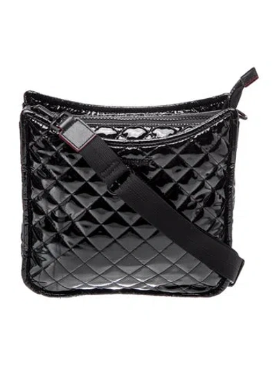 Pre-owned Mz Wallace Nylon Messenger Bag In Black