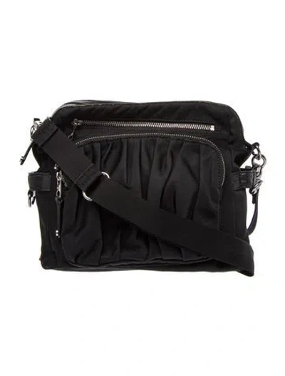 Pre-owned Mz Wallace Nylon Messenger Bag In Black