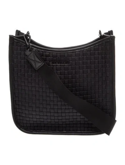 Pre-owned Mz Wallace Nylon Messenger Bag In Black