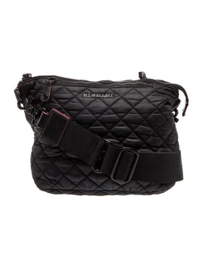 Pre-owned Mz Wallace Nylon Messenger Bag In Black