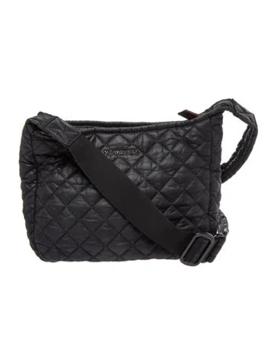 Pre-owned Mz Wallace Nylon Messenger Bag In Black