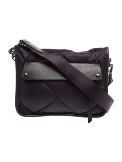 Pre-owned Mz Wallace Nylon Messenger Bag In Black