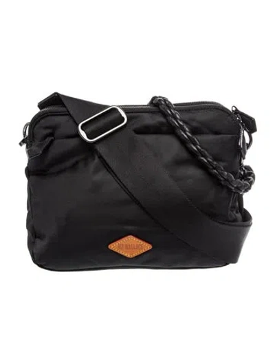 Pre-owned Mz Wallace Nylon Messenger Bag In Black