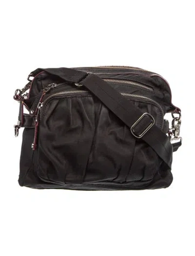 Pre-owned Mz Wallace Nylon Messenger Bag In Black
