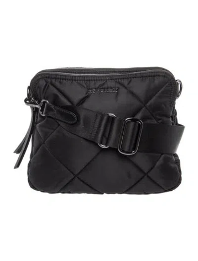 Pre-owned Mz Wallace Nylon Messenger Bag In Black