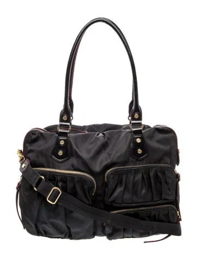 Pre-owned Mz Wallace Nylon Messenger Bag In Black
