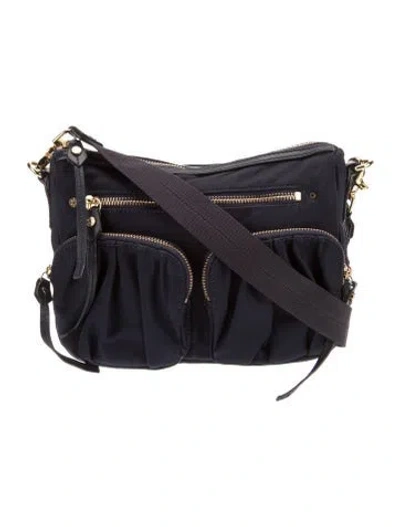 Pre-owned Mz Wallace Nylon Messenger Bag In Blue