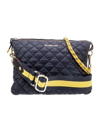 Pre-owned Mz Wallace Nylon Messenger Bag In Blue