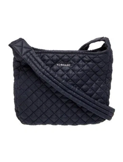 Pre-owned Mz Wallace Nylon Messenger Bag In Blue