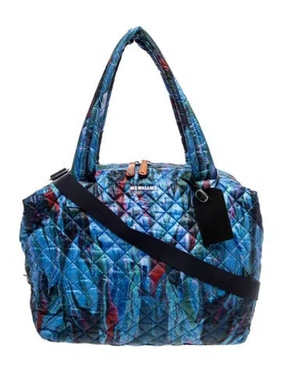 Pre-owned Mz Wallace Nylon Messenger Bag In Blue