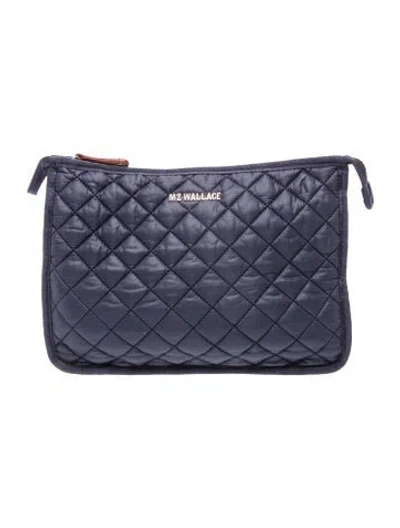 Pre-owned Mz Wallace Nylon Messenger Bag In Blue