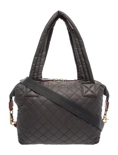 Pre-owned Mz Wallace Nylon Messenger Bag In Gray