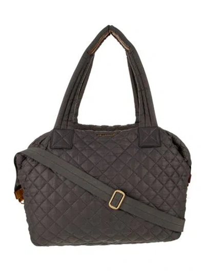 Pre-owned Mz Wallace Nylon Messenger Bag In Gray