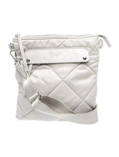 Pre-owned Mz Wallace Nylon Messenger Bag In Gray