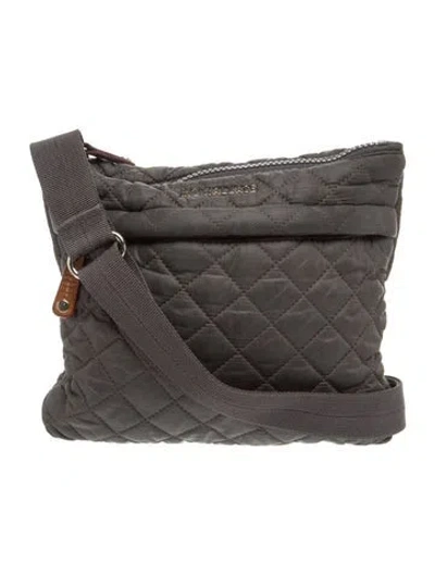 Pre-owned Mz Wallace Nylon Messenger Bag In Gray