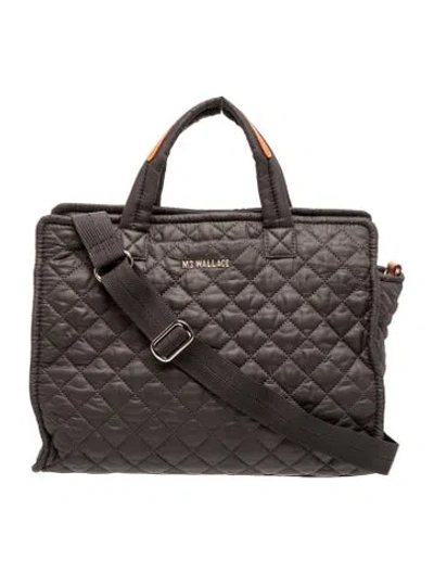 Pre-owned Mz Wallace Nylon Messenger Bag In Gray