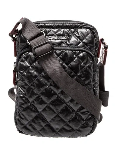 Pre-owned Mz Wallace Nylon Messenger Bag In Gray