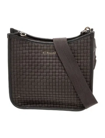 Pre-owned Mz Wallace Nylon Messenger Bag In Gray