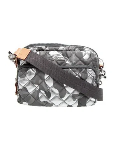Pre-owned Mz Wallace Nylon Messenger Bag In Grey
