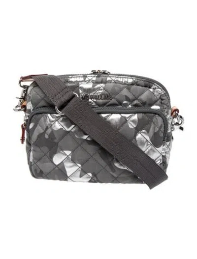 Pre-owned Mz Wallace Nylon Messenger Bag In Grey