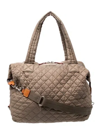Pre-owned Mz Wallace Nylon Messenger Bag In Neutral