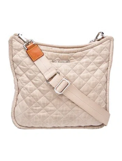 Pre-owned Mz Wallace Nylon Messenger Bag In Neutrals