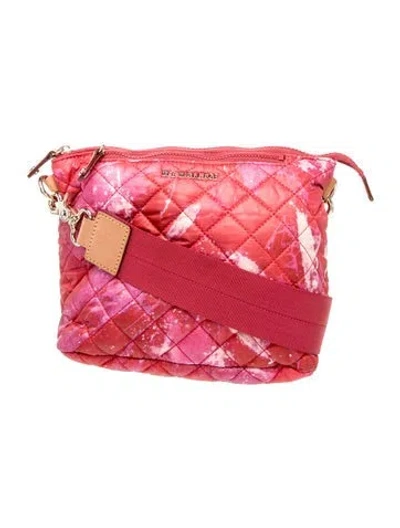 Pre-owned Mz Wallace Nylon Messenger Bag In Pink