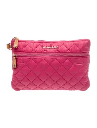 Pre-owned Mz Wallace Nylon Messenger Bag In Pink