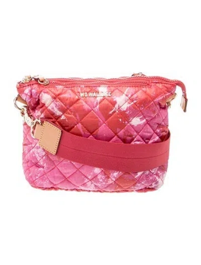 Pre-owned Mz Wallace Nylon Messenger Bag In Pink