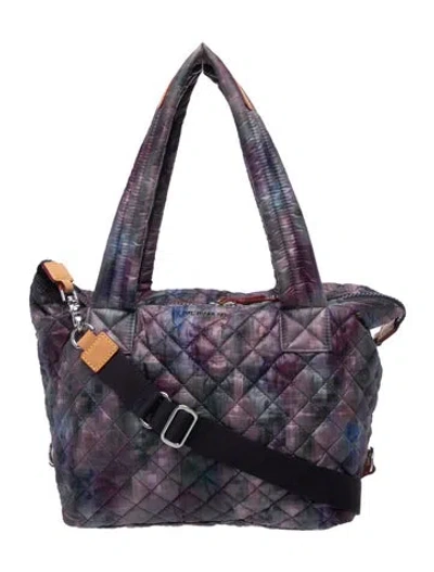 Pre-owned Mz Wallace Nylon Messenger Bag In Purple