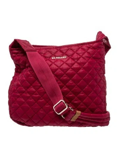 Pre-owned Mz Wallace Nylon Messenger Bag In Purple