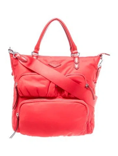 Pre-owned Mz Wallace Nylon Messenger Bag In Red