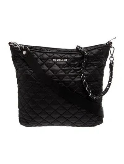 Pre-owned Mz Wallace Nylon Messenger Bag W/ Tags In Black