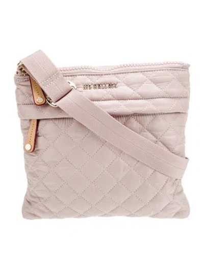 Pre-owned Mz Wallace Nylon Messenger Bag W/ Tags In Pink
