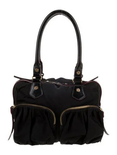 Pre-owned Mz Wallace Nylon Shoulder Bag In Black