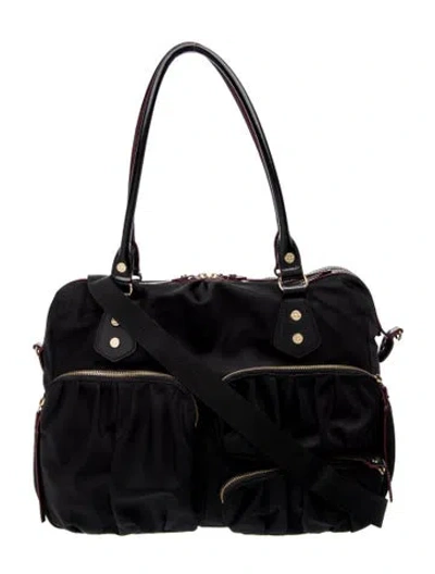 Pre-owned Mz Wallace Nylon Shoulder Bag In Black