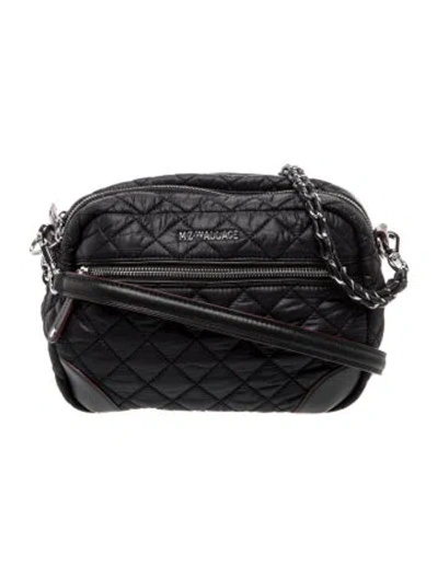 Pre-owned Mz Wallace Nylon Shoulder Bag In Black