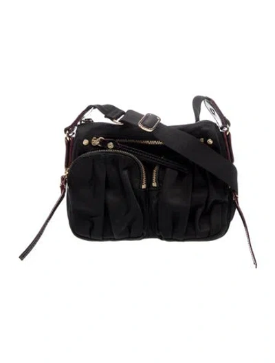 Pre-owned Mz Wallace Nylon Shoulder Bag In Black